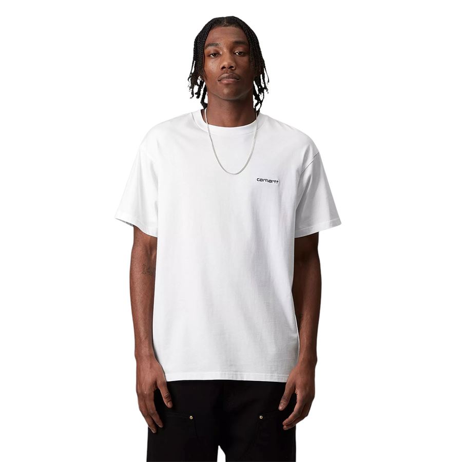 S/S Script Embroidery T-Shirt manica corta da uomo Carhartt WIP | I03043500AXX